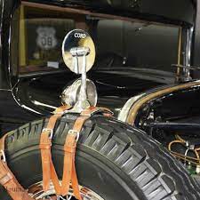 1929 L 29 Cord Brougham Right Side Mirror Mounted On Spare Tire Mirror Mounted Spare Tire Side Mirror