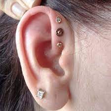 Pin By Vintagesole On Tattoo Piercing Ideas Helix Piercing Jewelry Forward Helix Piercing Types Of Ear Piercings