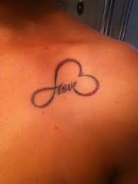 Great Name Tattoo Idea Put Drew Instead Of Love Heart With Infinity Tattoo Heart Tattoo Infinity Tattoo