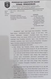 Selengkapnya contoh surat keputusan (sk) kriteria kelulusan siswa jenjang sd/ mi pada link di bawah ini: Dinas Pendidikan Kabupaten Ngawi Keluarkan Surat Edaran Terbaru Ini Isinya Desa Dero