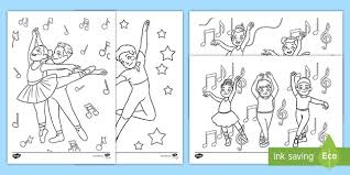 Printable ballet positions coloring pages. Ballet Colouring Sheets Twinkl Resources Ks1 Ks2