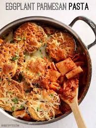 Eggplant Parmesan Pasta Budget Bytes Parmesan Pasta Pasta Dishes Eggplant Parmesan