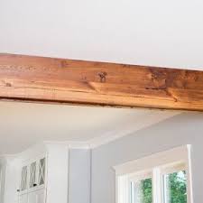 Reclaimed Heart Pine Beam Wraps Beams Living Room Wood Beams Bungalow Renovation