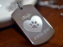 Check spelling or type a new query. Personalized Pet Memorial Stainless Steel Dog Tag Necklace With Custom Engraving Steel Chain Handmade To Or Pet Memorial Jewelry Dog Tags Paw Print Necklace