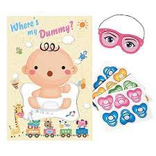 Pin The Pacifier On The Baby Game Oh Baby These 50 Co Ed Baby Shower Games Are Outrageously Fun Popsugar Family Photo 2