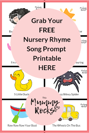 Grab Yourself A Free Nursery Rhyme Song Prompt Printable Here Rhyming Activities Nursery Rhymes Activities Nursery Rhymes Songs By teaching them nursery rhymes, you will thus spend some valuable time with your kids, while helping them develop new skills. grab yourself a free nursery rhyme song