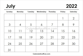July 2022 Calendar Printable Calendar Template Calendar Printables Monthly Planner Template