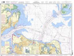 Noaa Chart 12222 Chesapeake Bay Cape Charles To Norfolk Harbor