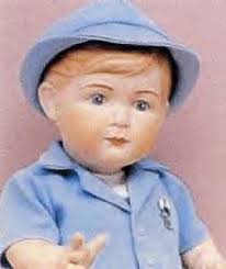 Big John, Baby/Toddler All Porcelain Body 19 inch size, Antique Repo.