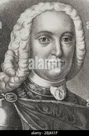 Portrait of Philip V of Spain (1683-1746). By Miguel Jacinto Meléndez  (1679-1734) Spanish painter. Dated 18th Century Stock Photo