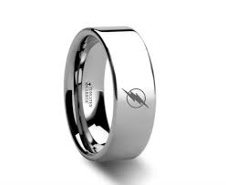 The Flash Tungsten Engraved Ring Jewelry 4mm 8mm Flash Ring Engraved Rings The Flash