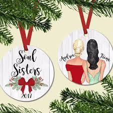 Modern best friends forever photo collage bestie ceramic ornament. Custom Best Friend Ornaments Friend Ornament Small Diy Gifts Gifts Forbest Friend