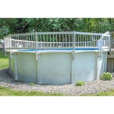 Deck is recommended for up to 3,000 lb load capacity. Pureline Resin Pool Fence Base Kit A 8 Section White For Above Ground Pools Pl0095 Inyopools Com