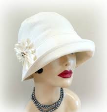 Cloche Hat Women Sun Hat Summer Hats Women White Hat Linen Etsy In 2021 Hats For Women Fancy Hats Summer Hats