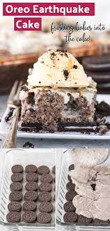Spread batter evenly in pan. Oreo Earthquake Cake Delicious Cake Recipes Cake Mix Desserts Oreo Recipes