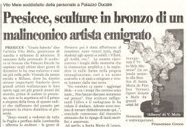 scultore Vito Mele