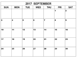 Pin Oleh Dailyprintable Di September 2017 Calendar Printable