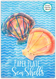 Kids' crafts slime & foam electronics & accessories. Paper Plate Seashell Craft For Preschoolers Artsy Craftsy Mom