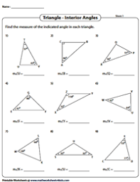 In these lessons, we will learn. Angle Sum Property And Exterior Angle Theorem Triangle Worksheets