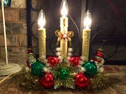 Vintage Christmas Candle Diorama Vintage Christmas Candles Vintage Christmas Crafts Primitive Country Christmas