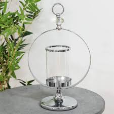 Shop for glass hurricane candleholders at walmart.com. Hemera Chrome Glass Candle Holder No5a Interiors