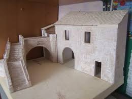 Fabrication D Un Mur De Pierre Carton Plume Et Liege Maison Playmobil Maison En Carton Carton Plume