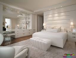 ديكورات غرف نوم كبيرة بيضاء انيقة منوعات اثاث راقي وذوق 2015 و 2016