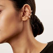 Tiffany T T1 Ear Cuff in Rose Gold with Diamonds