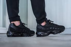 Nike Air Max 95 Triple Black Sneaker Freaker Sneakers Men Fashion Nike Air Max Stylish Sneakers
