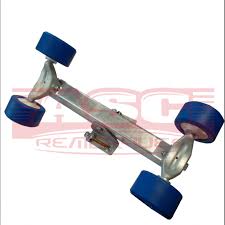 Balancier Pivotant 4 Galets Complet Pour Tube En 50x100mm Asc Remorq