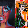 You just painted your own abstract portrait in the style of picasso. 3
