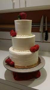 Small Wedding Cake 8 Inch 6 Inch And 4 Inch Serves Up To 22 Pink Campaign Cake With White Chocolate Italian Butter Cake Small Wedding Cakes Cake Decorating