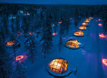 Tier gebäude natur landschaft pflanze abstrakt stadt. Blockhauser Iglu In Kakslauttanen Finnland Lappland Blockhaus Hotel