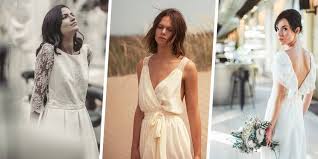 Col montant illusion brodé de bijouxtaille : 30 Robes De Creatrices Pour Un Mariage Civil Marie Claire