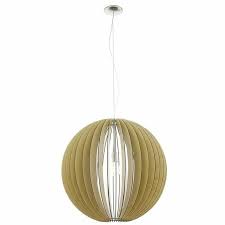 Eglo Lampe Suspendue Cossano Marron Clair Eclairage De Plafond Plafonnier Globe Pendelleuchte Leuchten Pendelleuchte