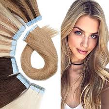 Tape In Real Human Hair Extension Glue In Skin Weft Hair Extensions Ro Ninthavenue United Arab Emirates