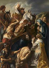 Illustration of jesus christ carrying his cross. The Carrying Of The Cross 1657 Painting By Jacob Jordaens