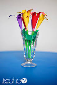 Diy flowered hair bow | miss information. Make Paper Lilies From Traced Hands Deliver Them As Gifts