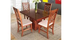 Compralos a un solo click ! Comedor Leo 4 Sillas Nogal Elektra En Linea