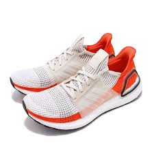 Details About Adidas Ultraboost 19 Raw White Active Orange Men Running Shoes Sneakers F35245
