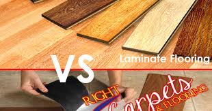 Vinyl flooring features photographs of wood printed onto pvc material to replicate the appearance of real hardwood floors. Right Carpets And Flooring Uk Vinyl Flooring Vs Laminate Flooring