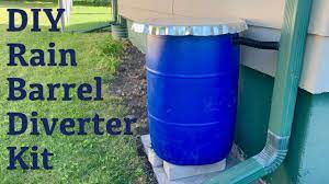 Rain barrels are an old idea that is coming back into fashion because they just make so much sense. Diy Rain Barrel Diverter Kit Youtube