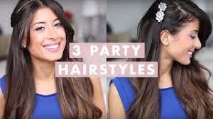 3 Party Hairstyles Youtube