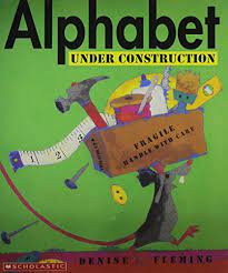 In the book, alphabet under construction, there is a primary focus on visual arts. 9780439611978 Alphabet Under Construction Zvab Denise Fleming 0439611970