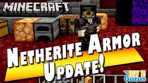 How to get netherite in minecraft 1.16. Minecraft 1 16 Nether Update Netherite Armor New Way To Craft Netherite Armor Youtube