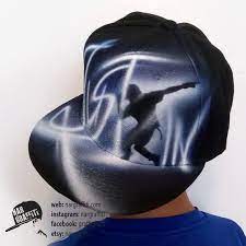 Custom Name Hip Hop Street Dance Snapback Hat Baseball Cap With Your Graffiti Airbrushed Name Or Initials Flat Pea Street Dance Airbrush T Shirts Snapback Hats