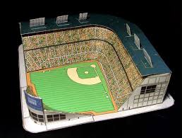 Wrigley Field Paper Model Free Paper Toys And Models At Papertoys Com Wrigley Field Paper Models Baseball Stadium