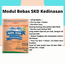 Klik pada bulatan di depan pilihan jawaban yang. Buku Modul Bebas Tpa Tbi Bank Soal Cpns Kedinasan Skd Shopee Indonesia