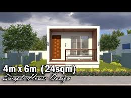 Small house plans with two bedrooms can be used in a variety of ways. 4m X 6m 24sqm 1 Bedroom Simple House Design Youtube Simple House Design Simple House Minimal House Design