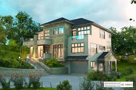 Hillside House Plan With Garage Underneath Id 34401 Maramani Com In 2020 Hillside House Garage House Plans House Plans